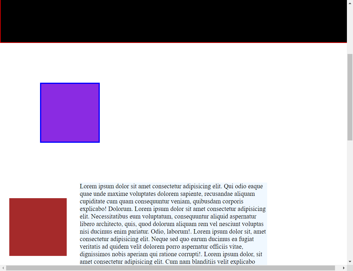 fixed element during scroll